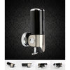 Dual Hotel Shower Manual Dispenser Wall Mounted Washing Liquid Shampoo Soap Bottle, Capacity: 1000ml(Black)