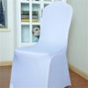 Elastic Chair Cover Weddings Banquet Restaurant Chair Covers(White)