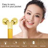 3D-24K V-shaped Thin Tighten Facial Massager (6000 Vibrations/1 min)(Gold)