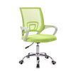 9050 Computer Chair Office Chair Home Back Chair Comfortable White Frame Simple Desk Chair (Green)