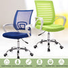 9050 Computer Chair Office Chair Home Back Chair Comfortable White Frame Simple Desk Chair (Red)