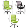 9050 Computer Chair Office Chair Home Back Chair Comfortable Black Frame Simple Desk Chair (Green)