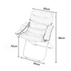 Creative Lazy Folding Sofa Living Room Single Sofa Chair Tatami Lounge Chair with Footrest(Orange)