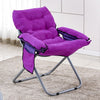 Creative Lazy Folding Sofa Living Room Single Sofa Chair Tatami Lounge Chair(Violet)