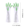 5 Pairs Sale Shark Housework Cleaning PVC Latex Gloves Waterproof Thicken Laundry Washing Gloves (Green)