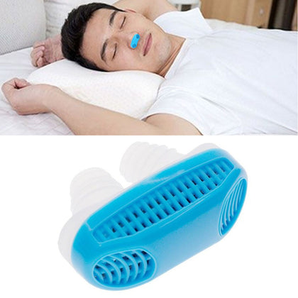 2 in 1 ABS Silicone Anti Snoring Air Purifier (Blue)