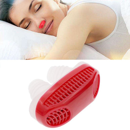 2 in 1 ABS Silicone Anti Snoring Air Purifier (Red)