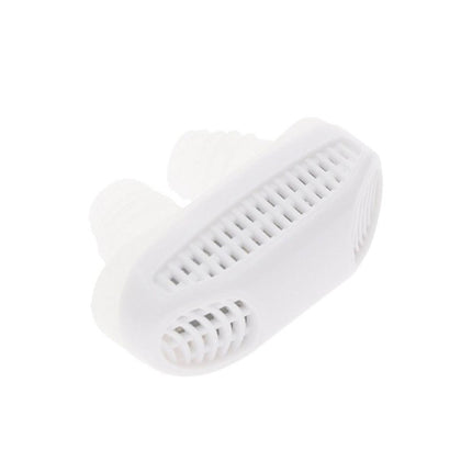 2 in 1 ABS Silicone Anti Snoring Air Purifier (White)