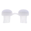 2 PCS 2 in 1 ABS Silicone Anti Snoring Air Purifier(White)