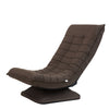 X3 Casual Lazy Sofa Foldable Rotating Creative Fabric Sofa Chair (Dark Coffee)