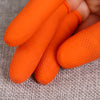 100 PCS Antistatic Antislip Durable Fingertips Latex Protective Gloves, Size: S, 2.4*5.5cm(Orange)
