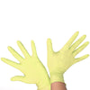 20 Pairs Disposable Butyronitrile Gloves Labor Supplies, Size: M, Suitable for Palm Width: 8 - 9cm(Yellow)