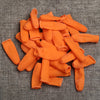 100 PCS Antistatic Antislip Durable Fingertips Latex Protective Gloves, Size: M, 2.6*6.3cm(Orange)
