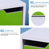 Multifunctional Simple Modern Storage Cabinet Storage Shoe Rack(White)