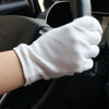 12 Pairs Pure Cotton Working Gloves, Medium Thick Size：Free Size
