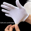 12 Pairs Pure Cotton Working Gloves, Medium Thick Size：Free Size