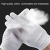 12 Pairs Pure Cotton Working Gloves, Thickened， Size：Free Size