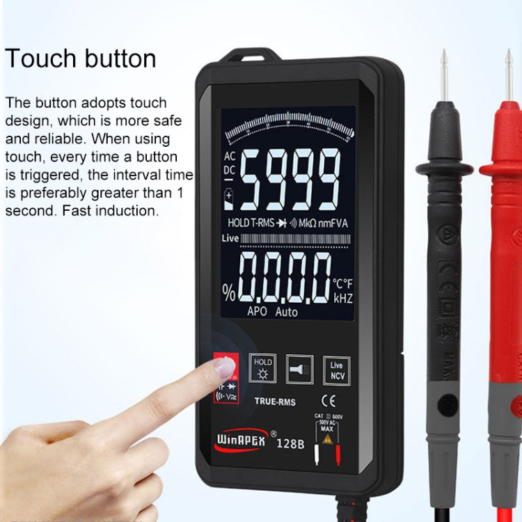 HY128A Conventional Screen Ultra-thin Touch Smart Digital Multimeter Fully Automatic High Precision True Effective Value Multimeter