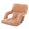 A3 Creative Lazy Sofa with Armrests Foldable Single Backrest Recliner (Khaki)