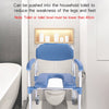 Elderly Toilet Seat Aluminum Alloy Wheelchair Pregnant Women Shower Chair with Wheels