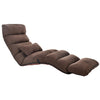 C1 Lazy Couch Tatami Foldable Single Recliner Bay Window Creative Leisure Floor Chair, Size:205x56x20cm (Dark Coffee)
