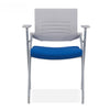 129A Thick Breathable Mesh Folding Training Chair Conference Chair (Blue)
