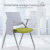 129C Thick Breathable Mesh Folding Training Chair Conference Chair with Writing Board (Green)