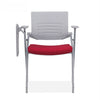 129C Thick Breathable Mesh Folding Training Chair Conference Chair with Writing Board (Red)