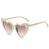 Heart Shape UV400 Polarized Sunglasses for Women(Beige)