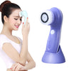 1.2W USB Charging Electronic Cleaning Face Beauty Instrument Pores Nose Blackhead Facial Cleansing Brush(Purple)