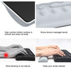 BUBM Mouse Pad Wrist Support Keyboard Memory Pillow Holder, Size: 13 x 5.5 x 1.7cm (Black)