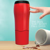 Portable Mighty Mug Solo Travel Coffee Herbal Ice Tea Fizzy Drink Mug Water Bottle Cup, Capacity: 550ml(Black)