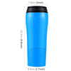 Portable Mighty Mug Solo Travel Coffee Herbal Ice Tea Fizzy Drink Mug Water Bottle Cup, Capacity: 550ml(Blue)