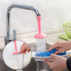 2 PCS Faucet Splash Water-saving Shower Bath Adjustable Valve Filter Water Saving Devices, Large Size: 6.5 x 15cm, Suitable for 17mm Diameter Round Faucets(Pink)