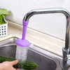 2 PCS Faucet Splash Water-saving Shower Bath Adjustable Valve Filter Water Saving Devices, Large Size: 6.5 x 15cm, Suitable for 17mm Diameter Round Faucets(Purple)