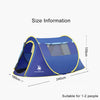 HUILINGYANG Outdoor Camping Automatic Tent 1-2 People Quickly Open Tent, Size: 240x180x105cm(Green)