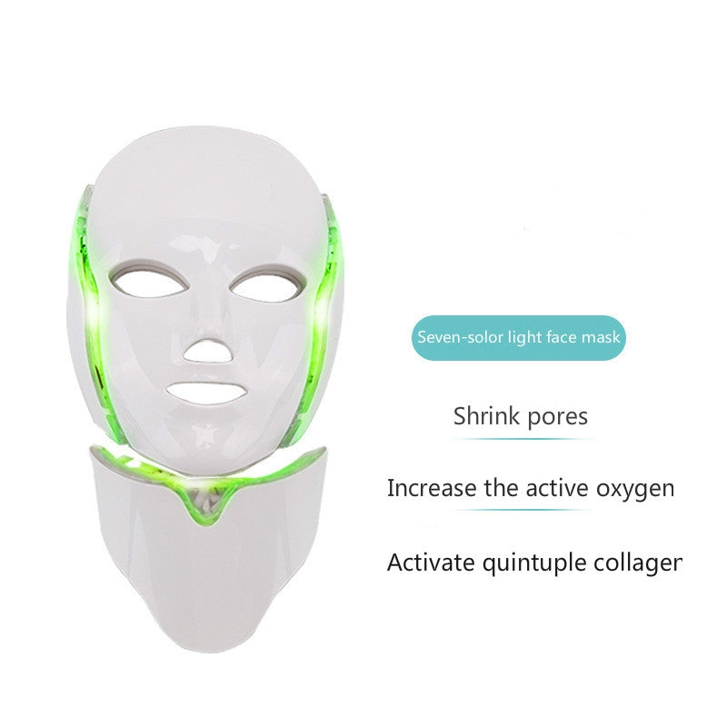 7 Color LED Facial Mask Photon Mask Skin Rejuvenation Face Beauty Machine, US Plug