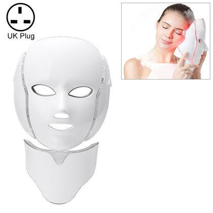 7 Color LED Facial Mask Photon Mask Skin Rejuvenation Face Beauty Machine, UK Plug