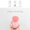 USB Charging IPX5 Waterproof Acoustic Wave Electric Facial Cleaner (Pink)