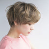 Temperament Chemical Fiber Short Hair Bob Haircut Wig Headgear for Women (Light Brown)