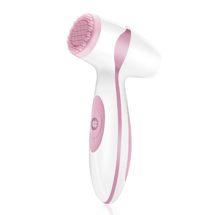 LSHOW YJK005 2 in 1 3.7V Electric Reverse Rotation Silicone Facial Massager Cleansing Instrument(Pink)