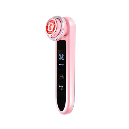 BLK-D919 RF Instrument Facial Vibration Compact Lifting Massager Micro Current Beauty Instrument(Pink)