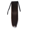 Natural Long Straight Hair Ponytail Bandage-style Wig Ponytail for Women?Length: 45cm (Black Brown)