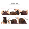 Natural Long Straight Hair Ponytail Bandage-style Wig Ponytail for Women?Length: 45cm (Black Brown)
