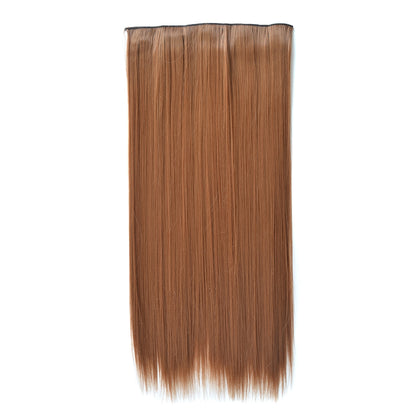 30M27# One-piece Seamless Five-clip Wig Long Straight Wig Piece
