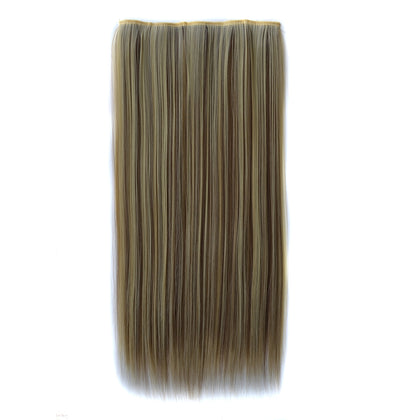 613H18# One-piece Seamless Five-clip Wig Long Straight Wig Piece