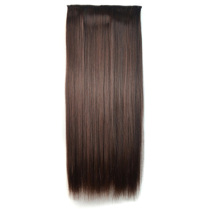2M33# One-piece Seamless Five-clip Wig Long Straight Wig Piece