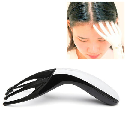 Mini Portable Multifunctional Head Massager Massage Comb, Battery Powered (Black)