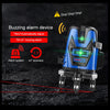 MBOOS Green Light 5 Line Outdoor Laser Level Instrument with Anti-drop Plastic Box & 1m Tripod