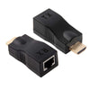 HDMI to RJ45 Extender Adapter (Receiver & Transmitter)  by Cat-5e/6 Cable, Support HDCP, Transmission Distance: 30m(Black)